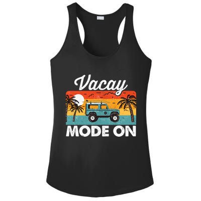Vacay Mode On Sunset Summer Family Vacation Traveling Gift Ladies PosiCharge Competitor Racerback Tank