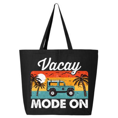 Vacay Mode On Sunset Summer Family Vacation Traveling Gift 25L Jumbo Tote