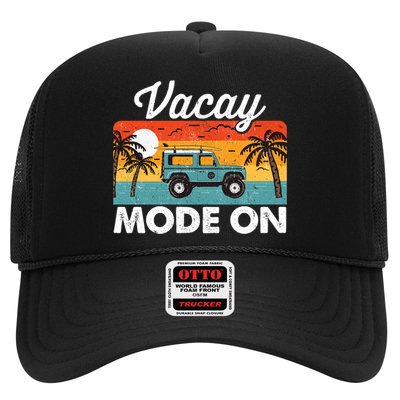 Vacay Mode On Sunset Summer Family Vacation Traveling Gift Trucker Hat