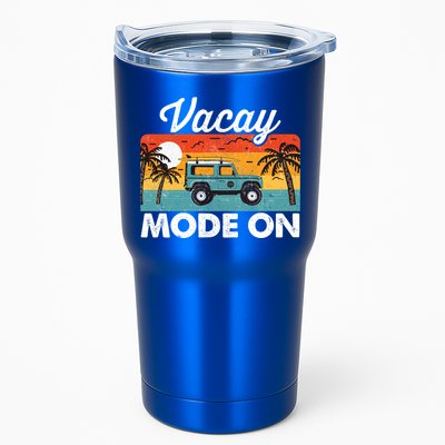 Vacay Mode On Sunset Summer Family Vacation Traveling Gift Tumbler