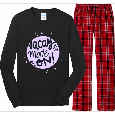 Vacay Mode On Gift Long Sleeve Pajama Set