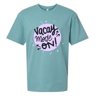 Vacay Mode On Gift Sueded Cloud Jersey T-Shirt