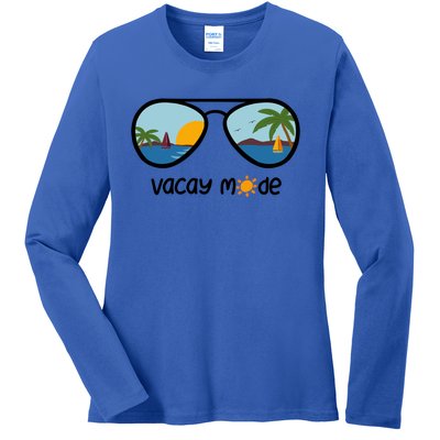 Vacay Mode On The Beach Cute Gift Ladies Long Sleeve Shirt