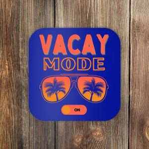 Vacay Mode On Tropical Summer Vacation Group Family Tees Gift Coaster