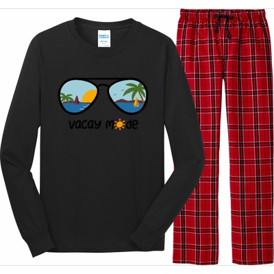 Vacay Mode On The Beach Gift Long Sleeve Pajama Set