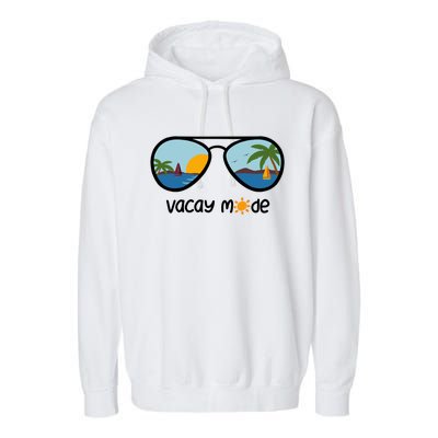 Vacay Mode On The Beach Gift Garment-Dyed Fleece Hoodie