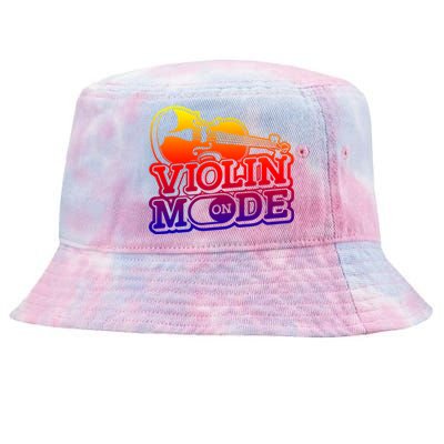 Violin Mode On Gift Musician Fiddle Player Orchestra Violinist Gift Tie-Dyed Bucket Hat