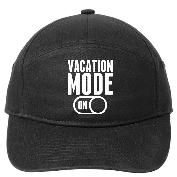 Vacation Mode On 7-Panel Snapback Hat