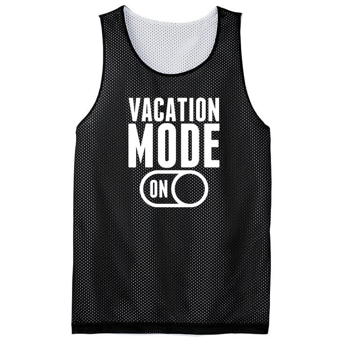 Vacation Mode On Mesh Reversible Basketball Jersey Tank