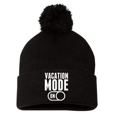 Vacation Mode On Pom Pom 12in Knit Beanie