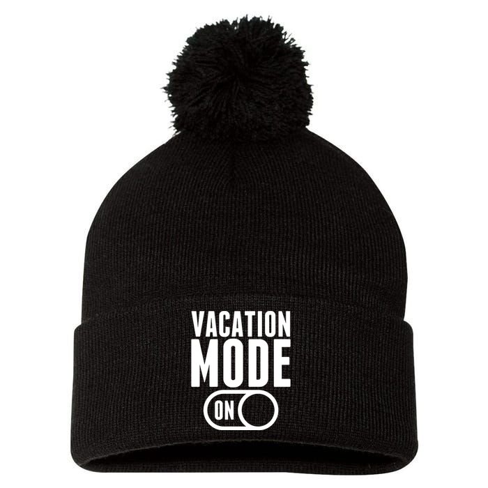 Vacation Mode On Pom Pom 12in Knit Beanie