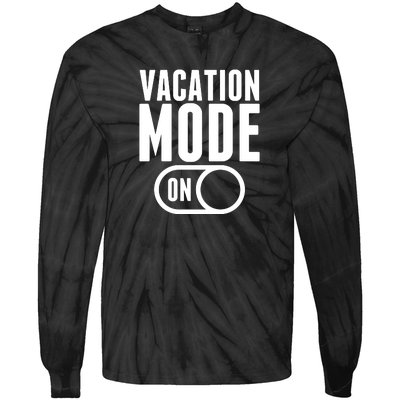 Vacation Mode On Tie-Dye Long Sleeve Shirt