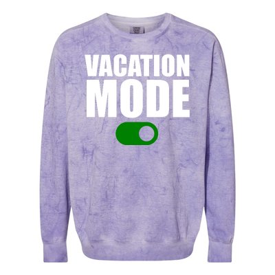 Vacation Mode On Colorblast Crewneck Sweatshirt