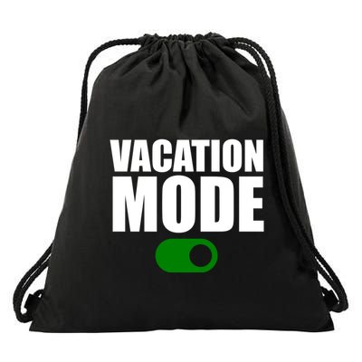 Vacation Mode On Drawstring Bag