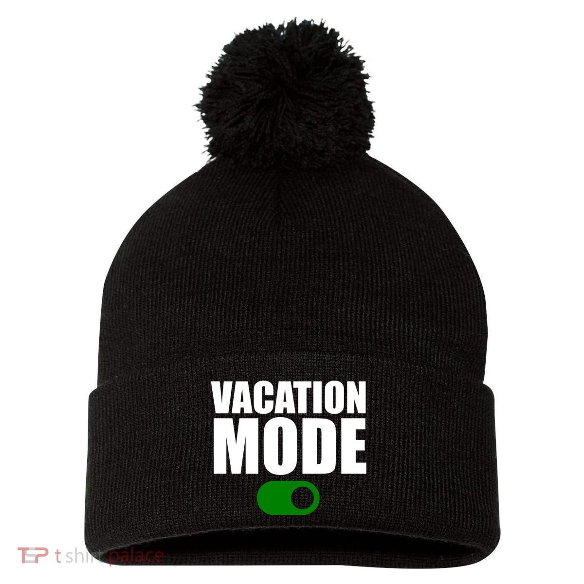 Vacation Mode On Pom Pom 12in Knit Beanie