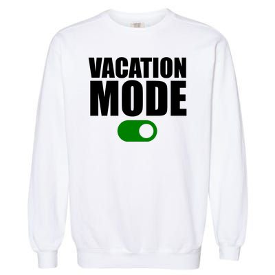 Vacation Mode On Garment-Dyed Sweatshirt