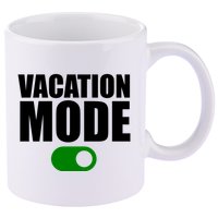 Vacation Mode On 11oz C Handle Ceramic Mug