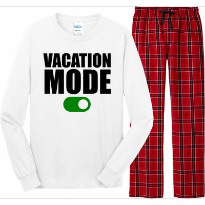 Vacation Mode On Long Sleeve Pajama Set