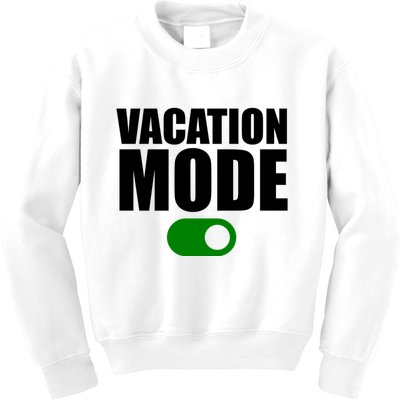 Vacation Mode On Kids Sweatshirt