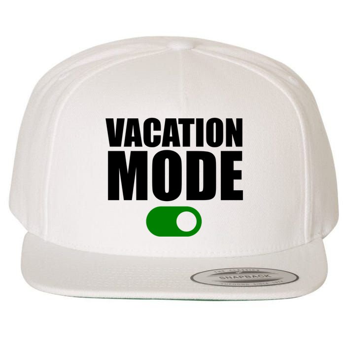 Vacation Mode On Wool Snapback Cap