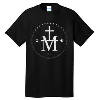 Virgin Mary Of Miraculous Medal Our Lady Marian Cross Tall T-Shirt