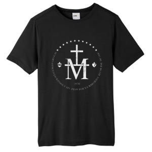 Virgin Mary Of Miraculous Medal Our Lady Marian Cross Tall Fusion ChromaSoft Performance T-Shirt