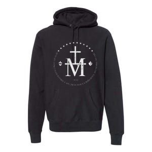 Virgin Mary Of Miraculous Medal Our Lady Marian Cross Premium Hoodie