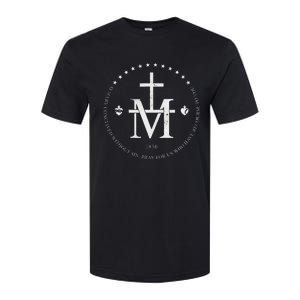 Virgin Mary Of Miraculous Medal Our Lady Marian Cross Softstyle CVC T-Shirt