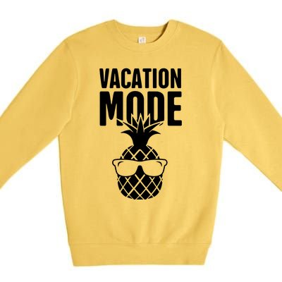 Vacation Mode Pineapple Premium Crewneck Sweatshirt