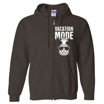 Vacation Mode Pineapple Full Zip Hoodie