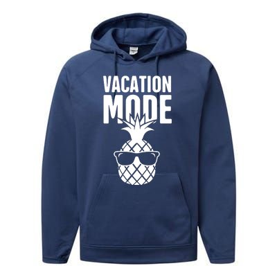 Vacation Mode Pineapple Performance Fleece Hoodie