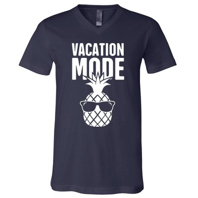 Vacation Mode Pineapple V-Neck T-Shirt