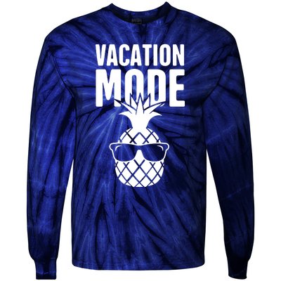 Vacation Mode Pineapple Tie-Dye Long Sleeve Shirt