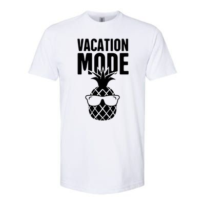 Vacation Mode Pineapple Softstyle CVC T-Shirt