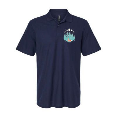 Vintage Moon Phases Forest Fox Polo