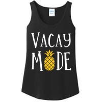 Vacay Mode Pineapple Summer Season Vibes Ladies Essential Tank