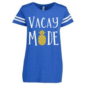 Vacay Mode Pineapple Summer Season Vibes Enza Ladies Jersey Football T-Shirt