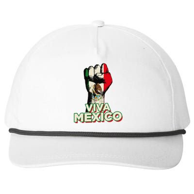 Viva Mexico Proud Fist Mexican Independence Snapback Five-Panel Rope Hat