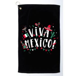 Viva Mexico Party Mexican Independence Flag Platinum Collection Golf Towel