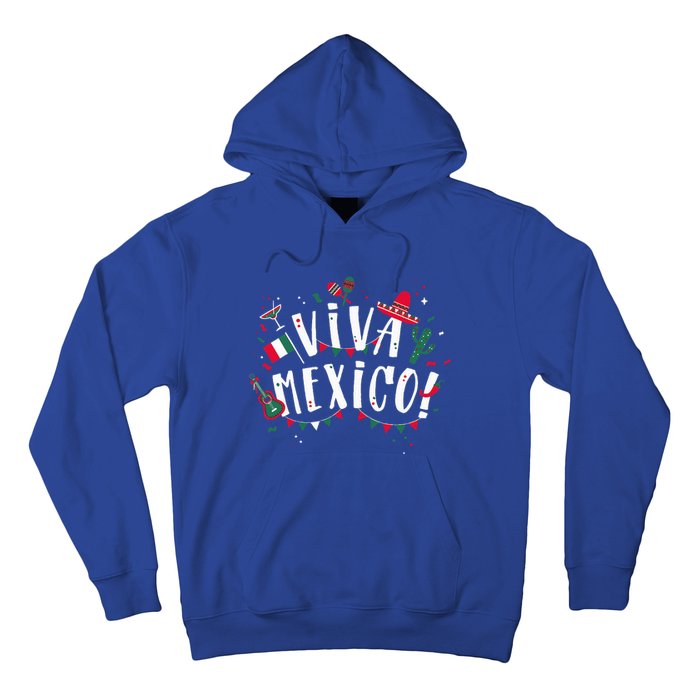 Viva Mexico Party Mexican Independence Flag Hoodie