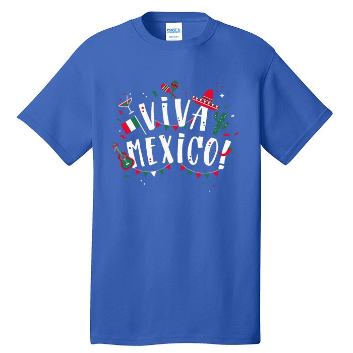 Viva Mexico Party Mexican Independence Flag Tall T-Shirt