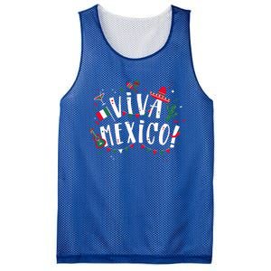 Viva Mexico Party Mexican Independence Flag Mesh Reversible Basketball Jersey Tank