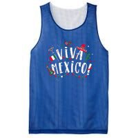 Viva Mexico Party Mexican Independence Flag Mesh Reversible Basketball Jersey Tank