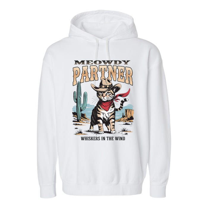 Vintage Meowdy Partner Cow Garment-Dyed Fleece Hoodie