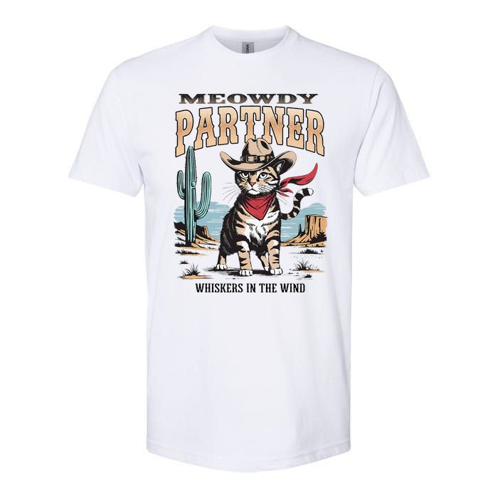 Vintage Meowdy Partner Cow Softstyle CVC T-Shirt