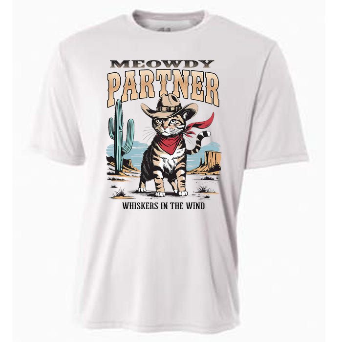 Vintage Meowdy Partner Cow Cooling Performance Crew T-Shirt