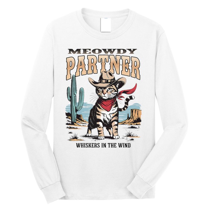 Vintage Meowdy Partner Cow Long Sleeve Shirt