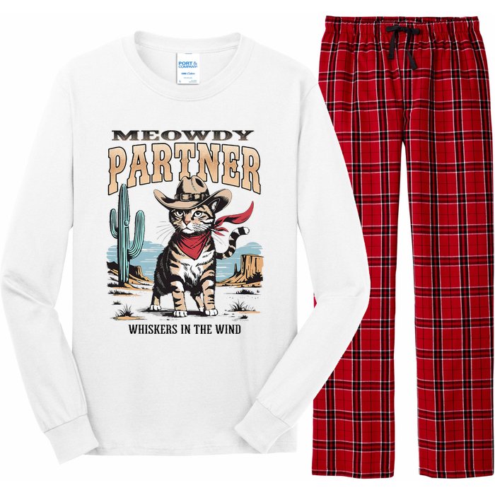 Vintage Meowdy Partner Cow Long Sleeve Pajama Set