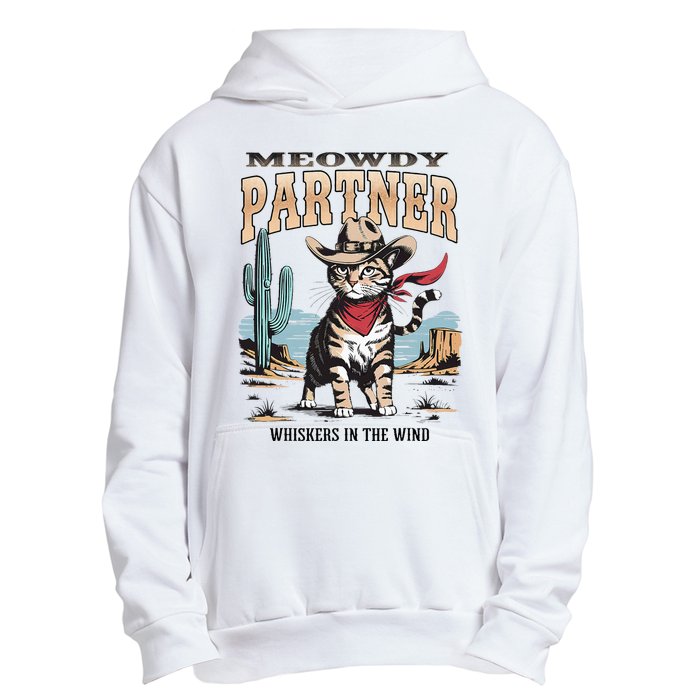 Vintage Meowdy Partner Cow Urban Pullover Hoodie