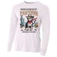 Vintage Meowdy Partner Cow Cooling Performance Long Sleeve Crew